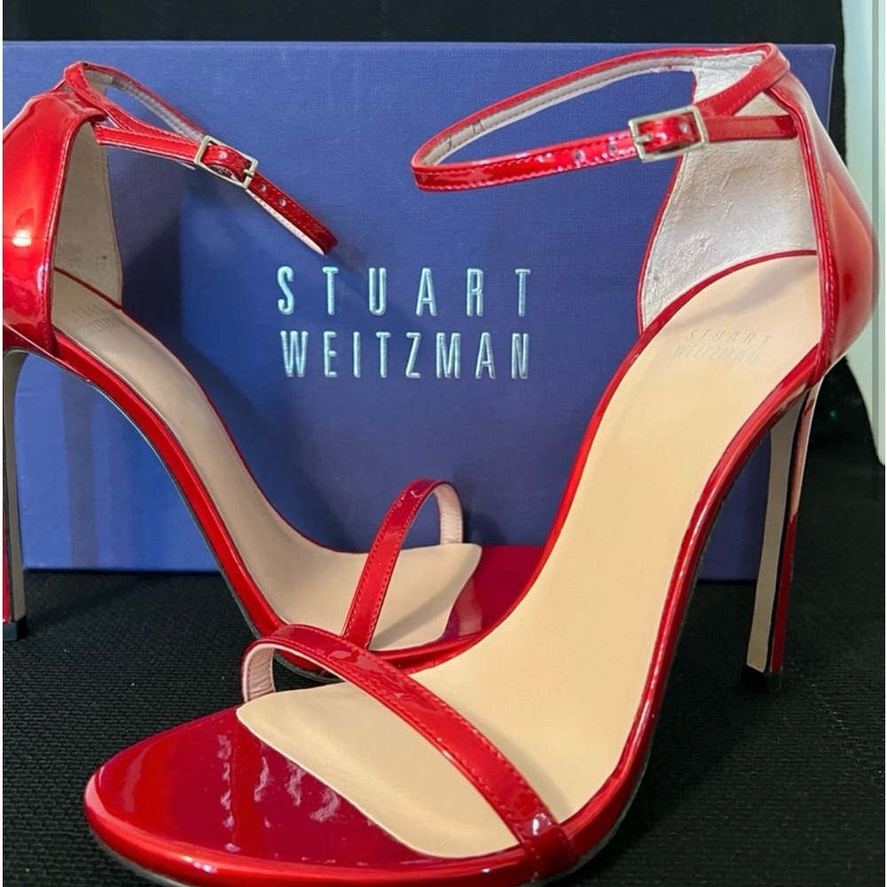 Red patent leather heels never worm.